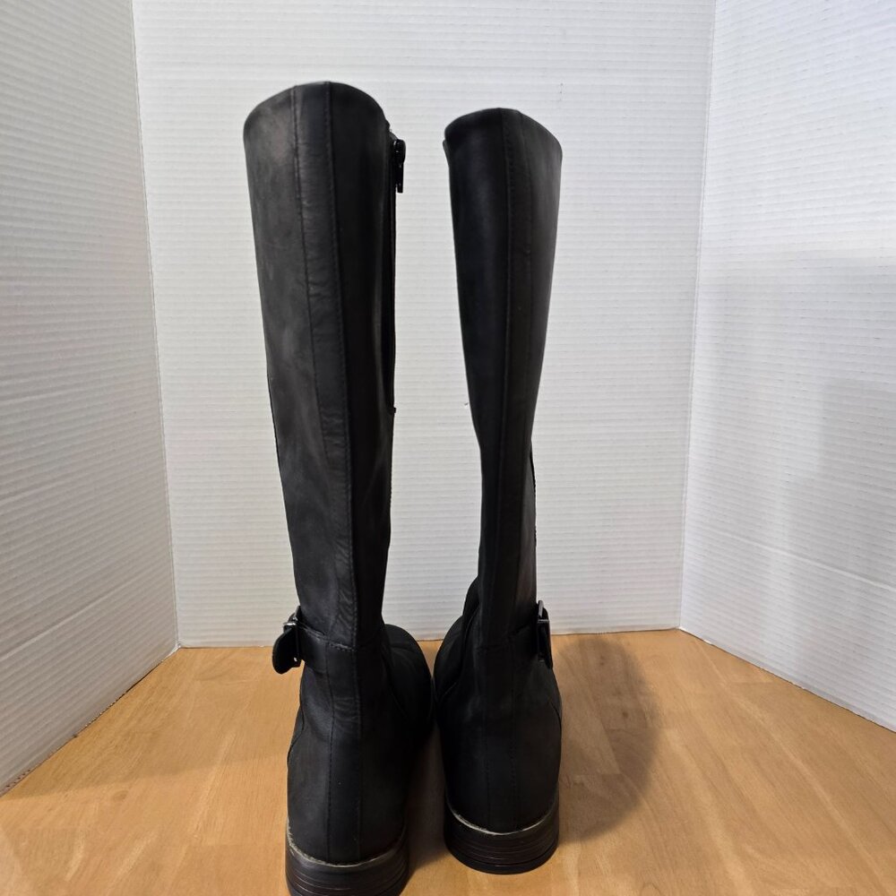 Clarks Collection Women's Ultimate Comfort Riding Boots Black Leather Size 11M - Picture 5 of 12